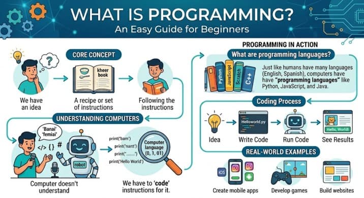 What Is Programming? A Beginner-Friendly Guide for Absolute First-Timers