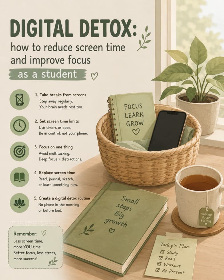 Digital Detox for Students: Reduce Screen Time & Sharpen Your Focus