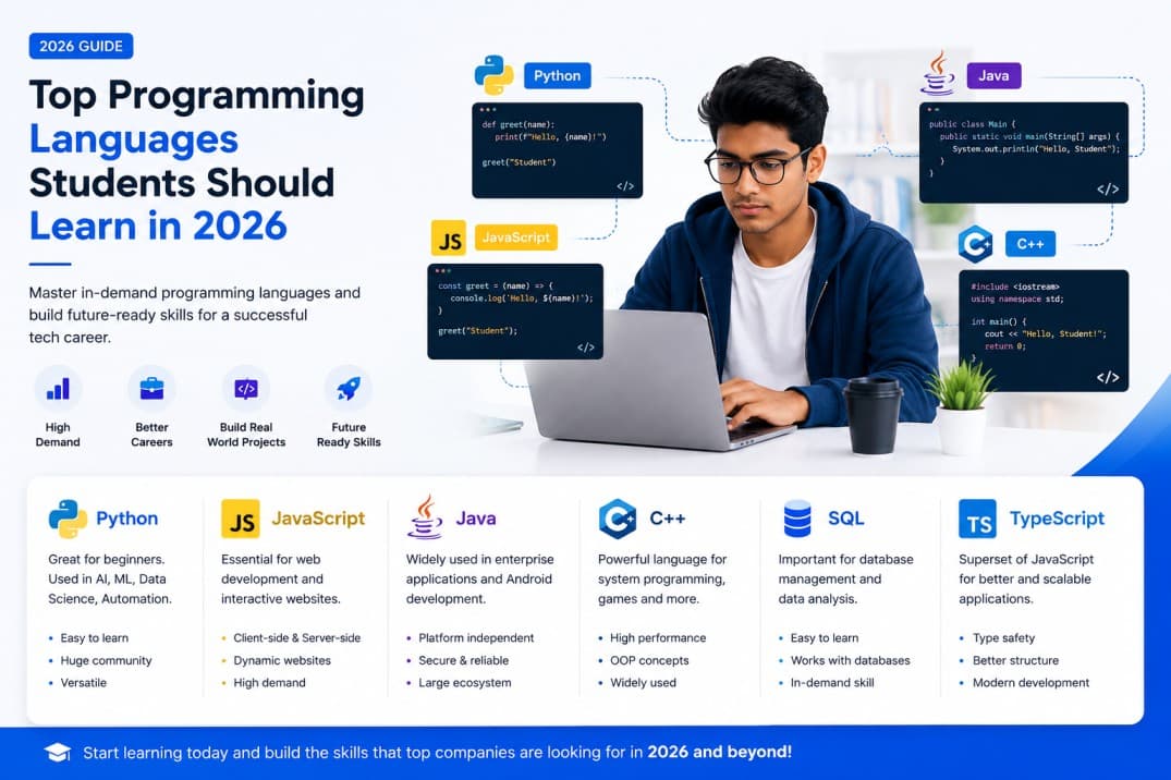 Top Programming Languages Students Should Learn in 2026