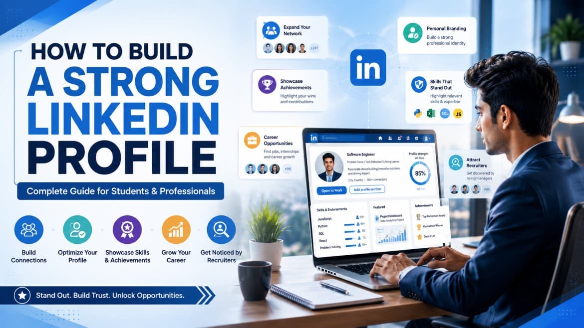 How to Build a Strong LinkedIn Profile: Complete Guide for Students & Professionals