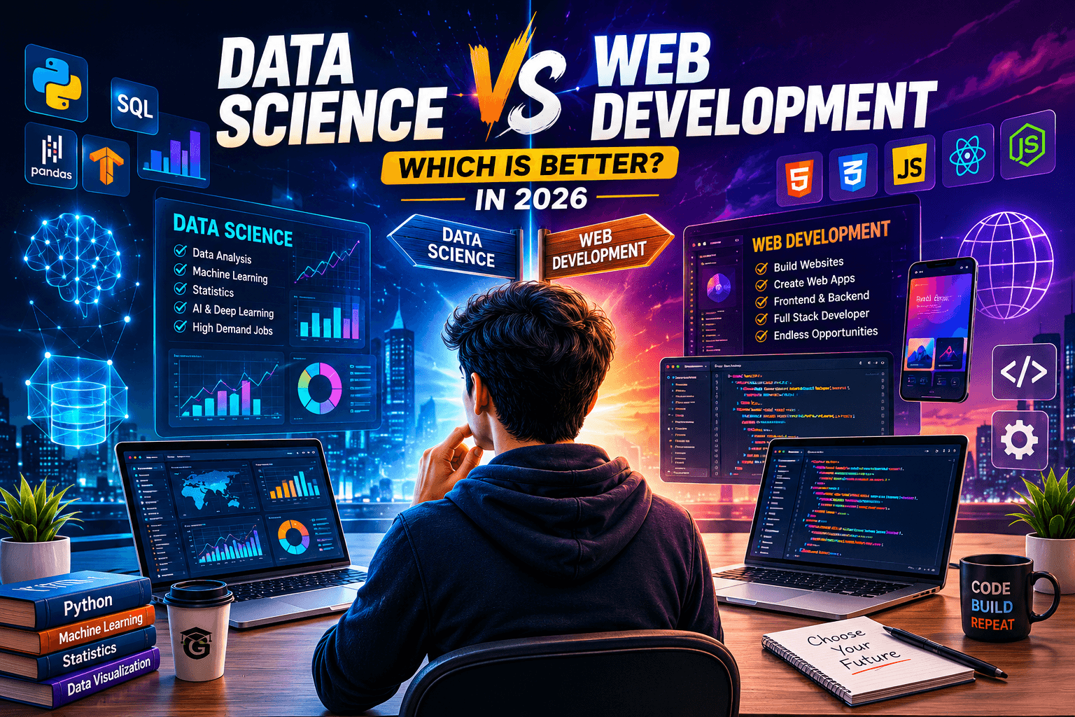 Data Science vs Web Development: Which Is Better in 2026?
