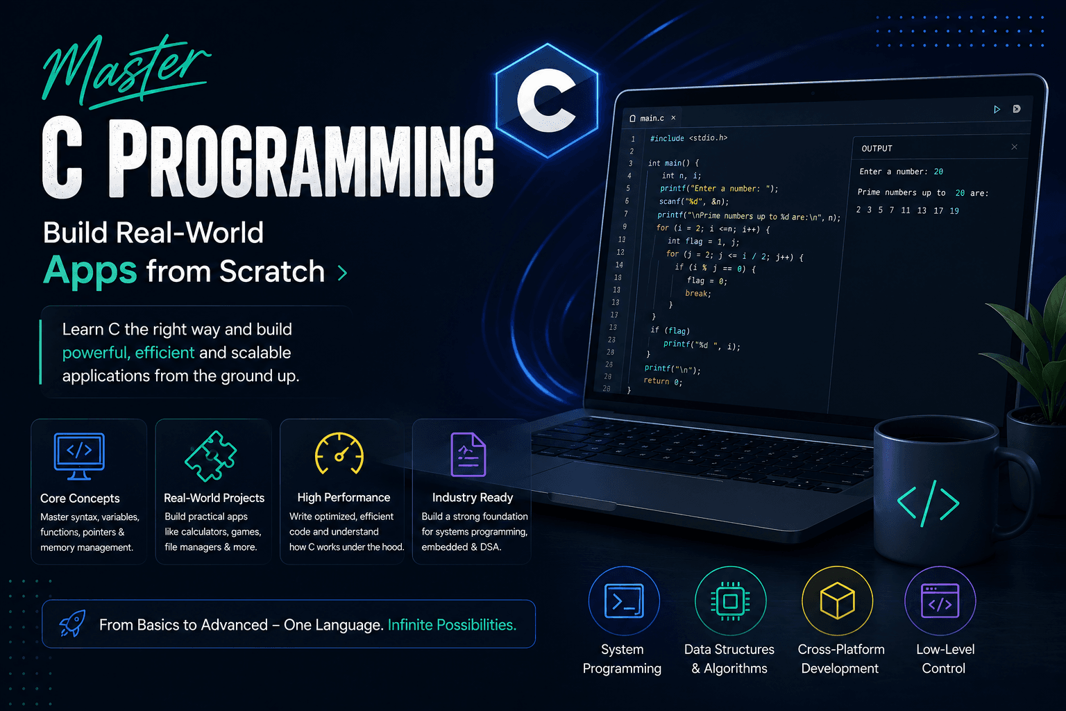 Master C++ Programming: Build Real-World Apps from Scratch