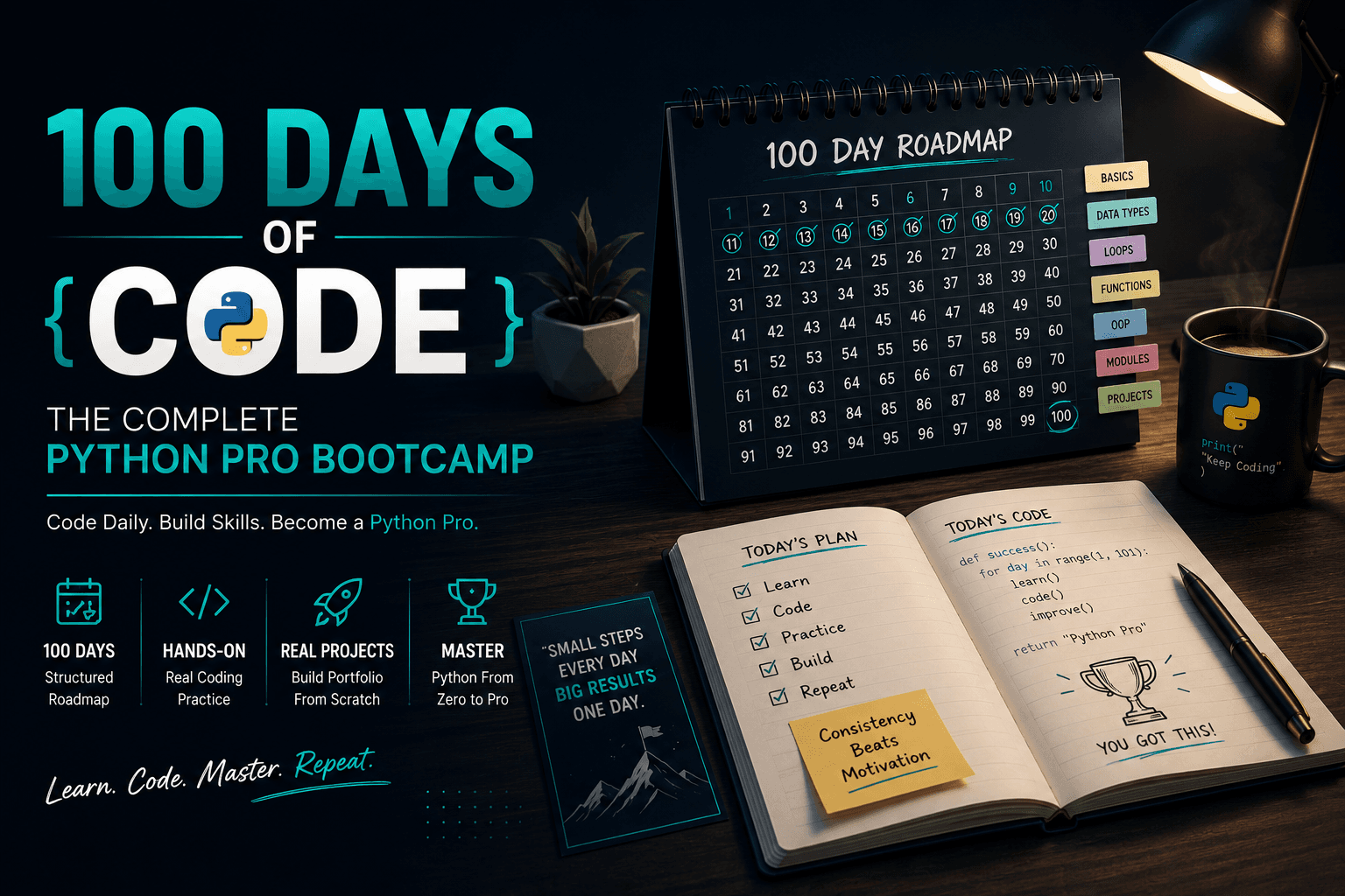 100 Days of Code: The Complete Python Pro Bootcamp