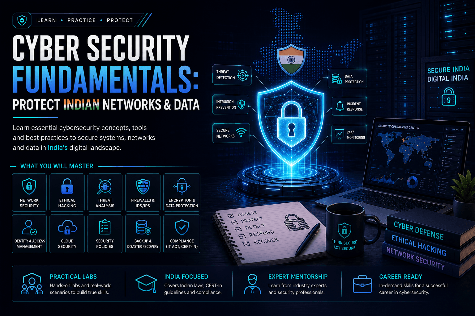 Cyber Security Fundamentals: Protect Indian Networks & Data