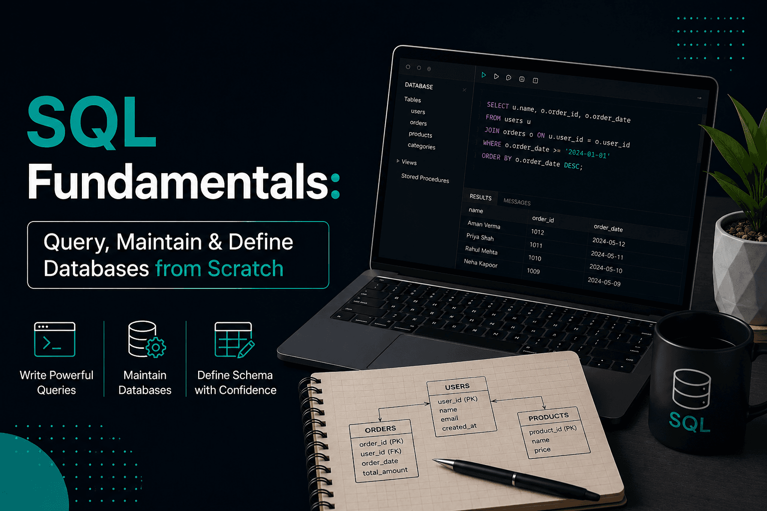 SQL Fundamentals: Query, Maintain, and Define Databases from Scratch