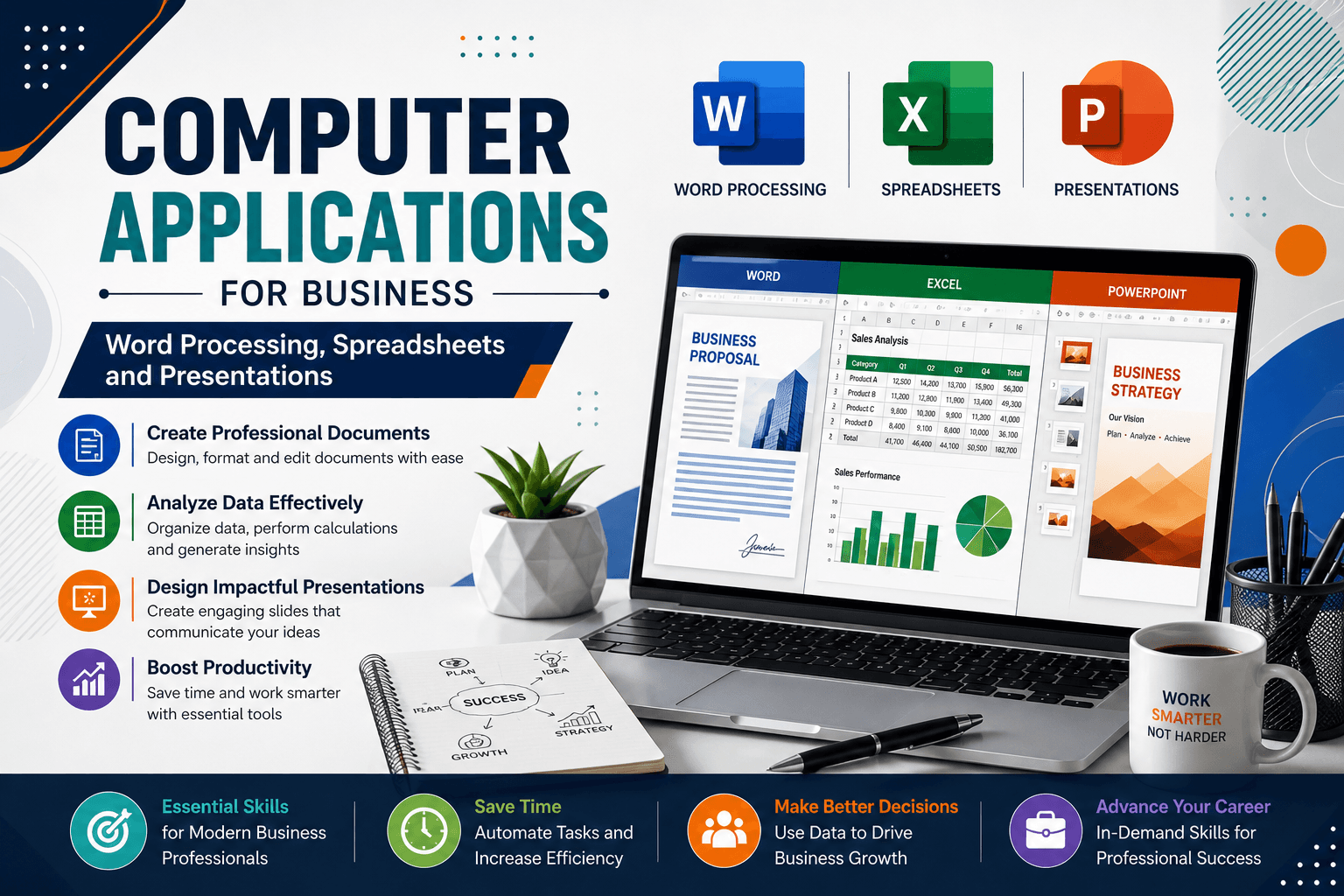 Computer Applications for Business: Word Processing, Spreadsheets and Presentations
