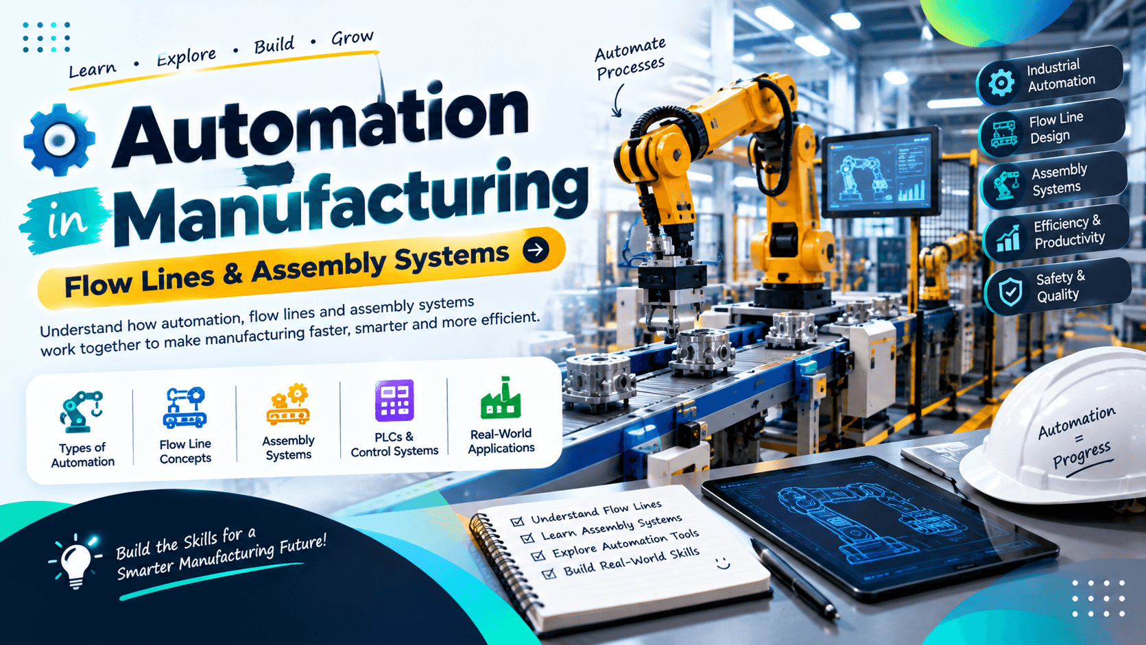 Automation in Manufacturing: Flow Lines & Assembly Systems