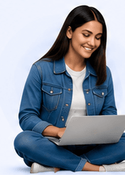 A student learning on a laptop