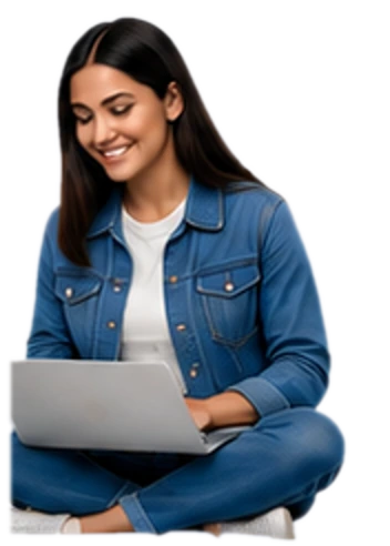A student learning on a laptop